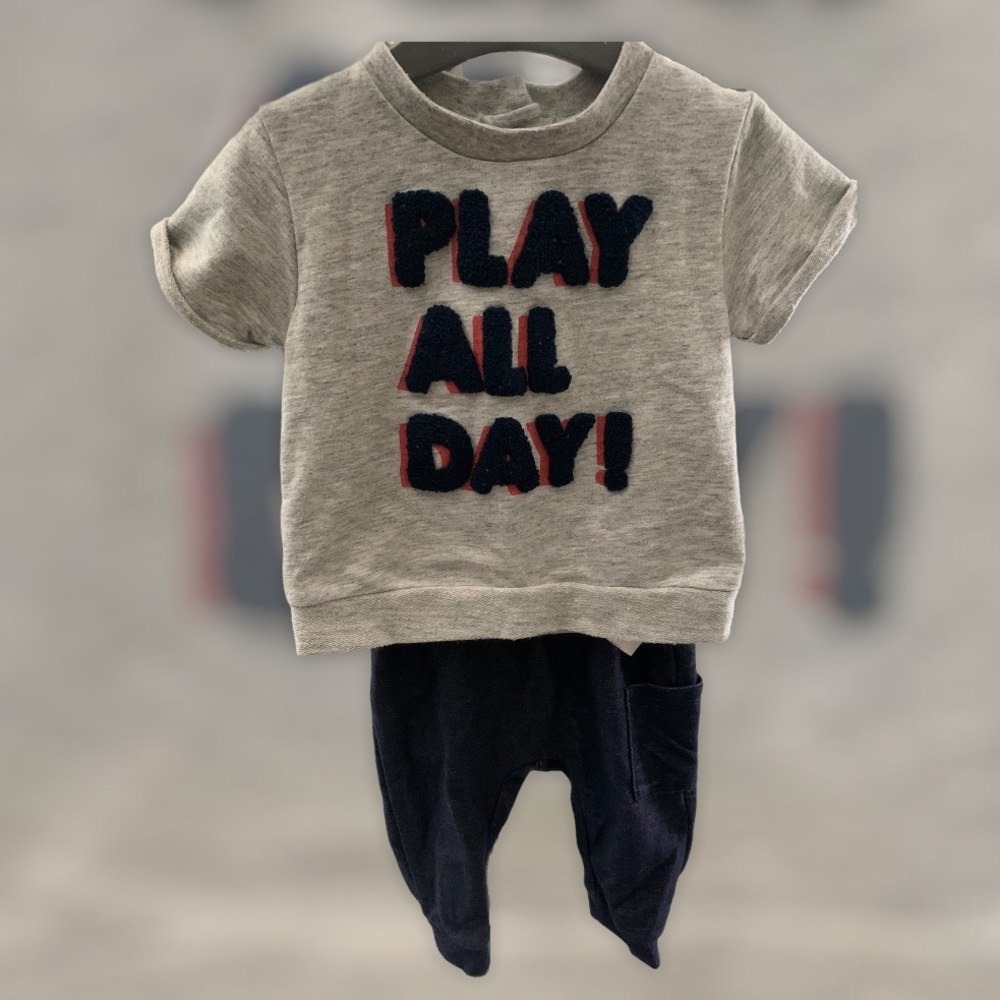 Petit Lem  2 piece outfit 6 mos